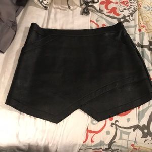 BCBG Leather Skirt